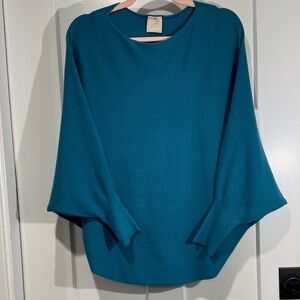 Kerisma Teal RYU Ribbed Knit Sweater Top